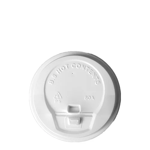 Lid 80mm Ps White · Single Wall · product image
